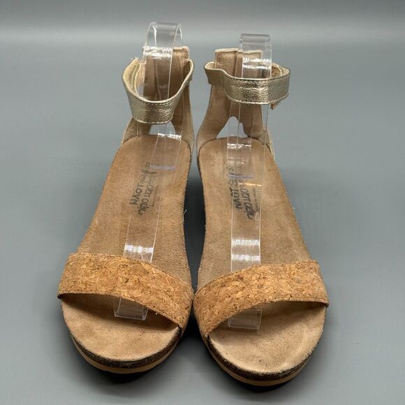 Naot Pixie Women's 6 Cork Ivory Sandals Strappy Wedge Ankle Strap Comfort Shoes - Picture 2 of 11